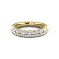 14kt Yellow Gold Diamond Womens Stackable Wedding Band
