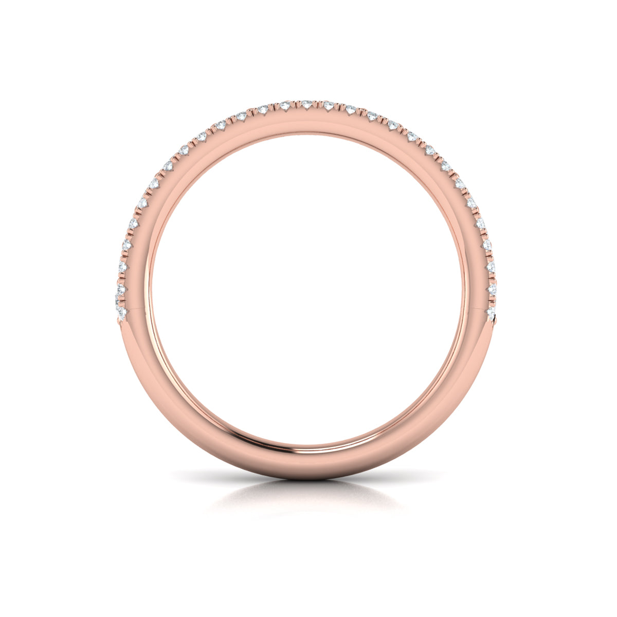 14kt Rose Gold Diamond Stackable Wedding Band