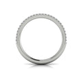 14K White Gold Diamond Stackable Wedding Band