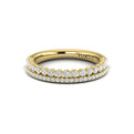 18kt Yellow Gold Diamond Stackable Womens Wedding Band