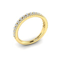 18kt Yellow Gold Diamond Stackable Womens Wedding Band