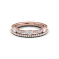 14kt Rose Gold Diamond Stackable Wedding Band