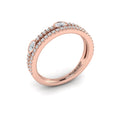14kt Rose Gold Diamond Stackable Wedding Band