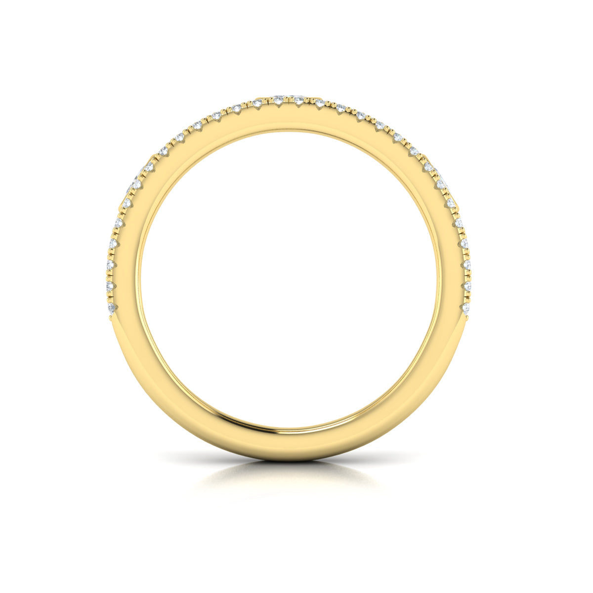 14kt Yellow Gold Diamond Stackable Wedding Band