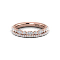 14kt Rose Gold Diamond Stackable Wedding Band