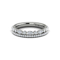 14K White Gold Diamond Stackable Wedding Band
