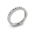 14K White Gold Diamond Stackable Wedding Band