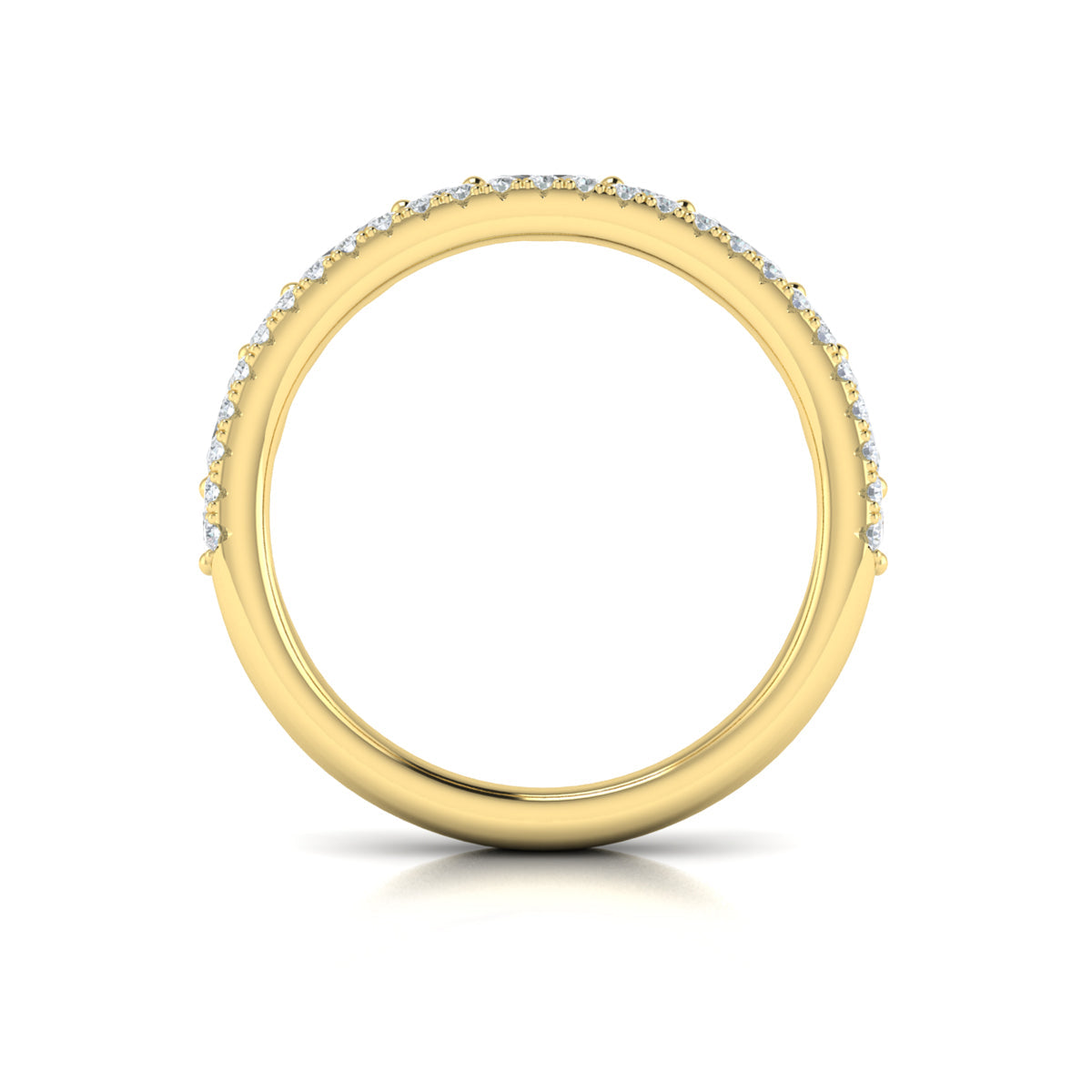 14kt Yellow Gold Diamond Stackable Wedding Band