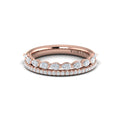 14kt Rose Gold Diamond Stackable Wedding Band