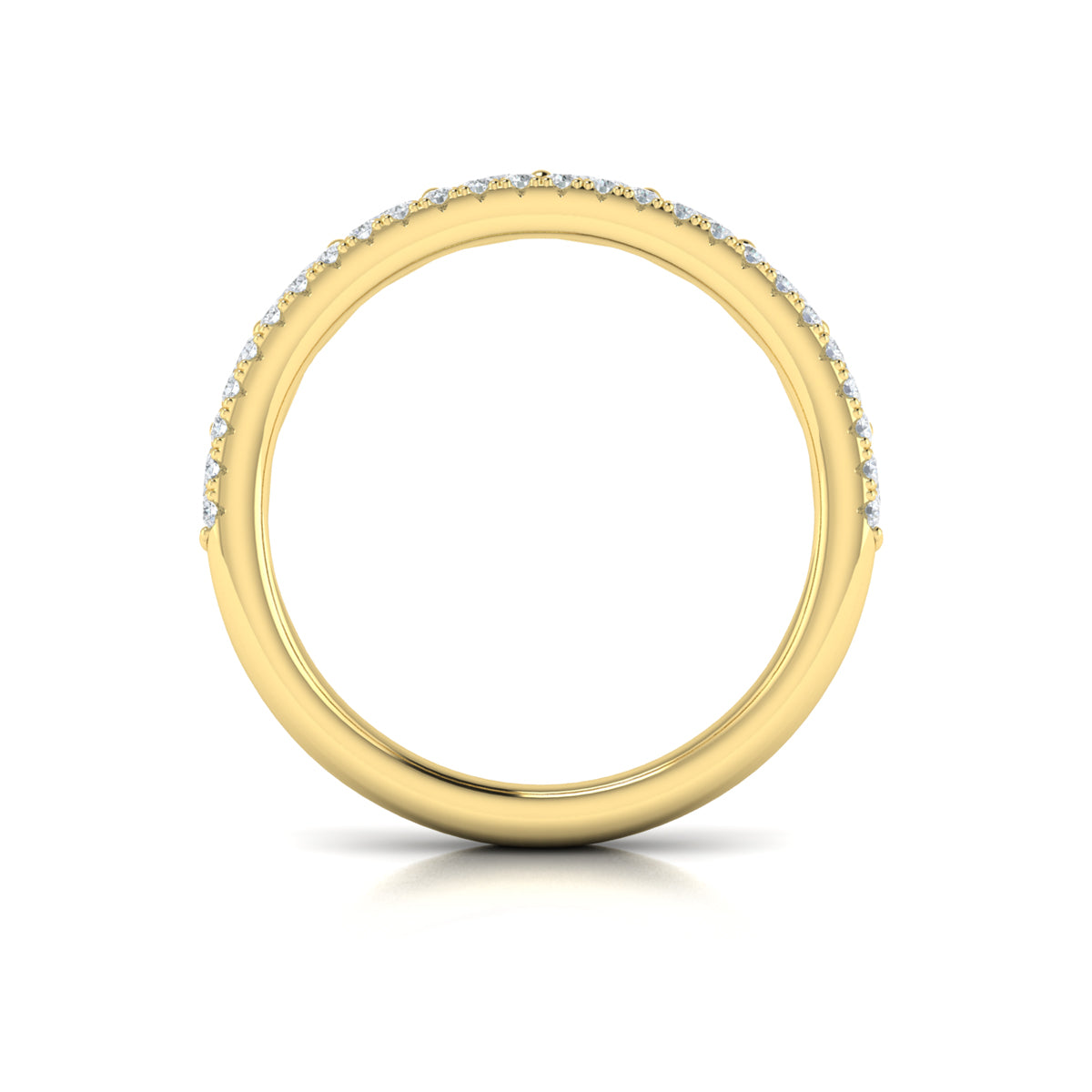 14kt Yellow Gold 0.68ct Diamond Stackable Wedding Band