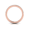 18kt Rose Gold Diamond Womens Stackable Wedding Band