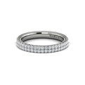 14K White Gold Diamond Stackable Wedding Band