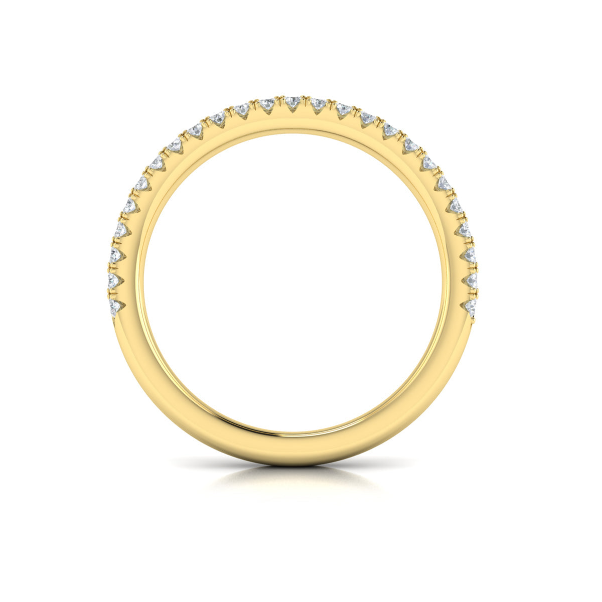 14kt Yellow Gold Diamond Stackable Wedding Band