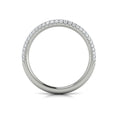 14K White Gold Diamond Stackable Wedding Band for Women