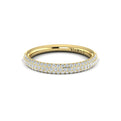 14kt Yellow Gold Diamond Stackable Womens Wedding Band