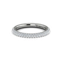 14K White Gold Diamond Stackable Wedding Band