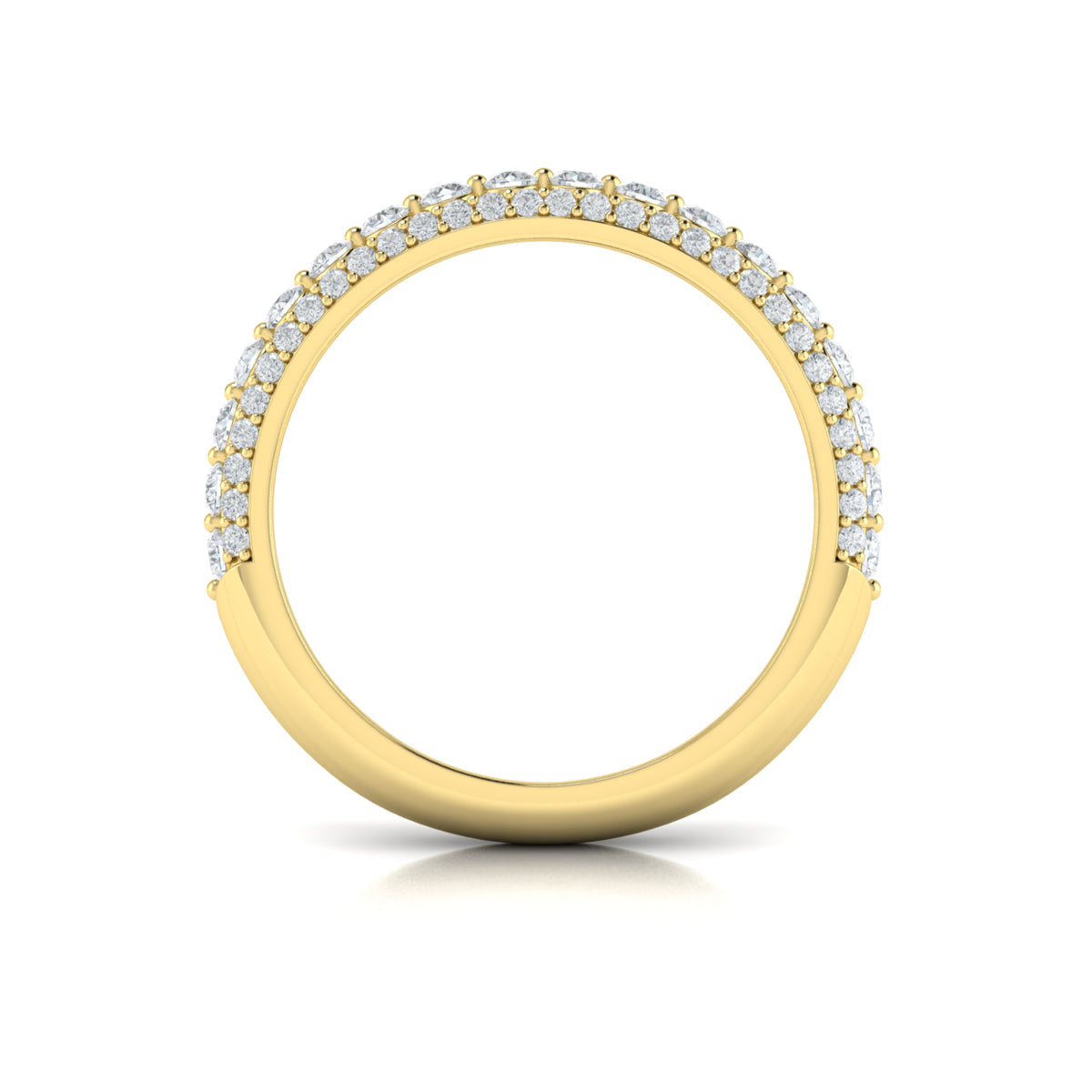 14kt Yellow Gold Diamond Stackable Wedding Band