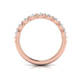 14kt Rose Gold Diamond Stackable Womens Wedding Band