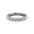 14K White Gold 0.76ctw Diamond Stackable Wedding Band