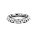 14K White Gold Diamond Stackable Wedding Band