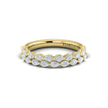 14kt Yellow Gold Diamond Stackable Womens Wedding Band