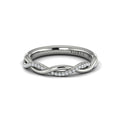 14K White Gold Diamond Stackable Wedding Band