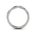14K White Gold Diamond Stackable Wedding Band