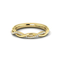 14kt Yellow Gold Diamond Stackable Wedding Band
