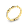 14kt Yellow Gold Diamond Stackable Wedding Band