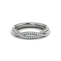 14K White Gold Diamond Stackable Wedding Band