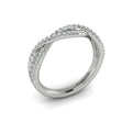 14K White Gold Diamond Stackable Wedding Band