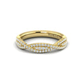 14kt Yellow Gold 0.38ct Diamond Stackable Wedding Band