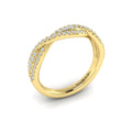14kt Yellow Gold 0.38ct Diamond Stackable Wedding Band