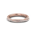 14kt Rose Gold Diamond Stackable Wedding Band