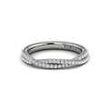 14K White Gold Diamond Stackable Wedding Band