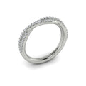 14K White Gold Diamond Stackable Wedding Band