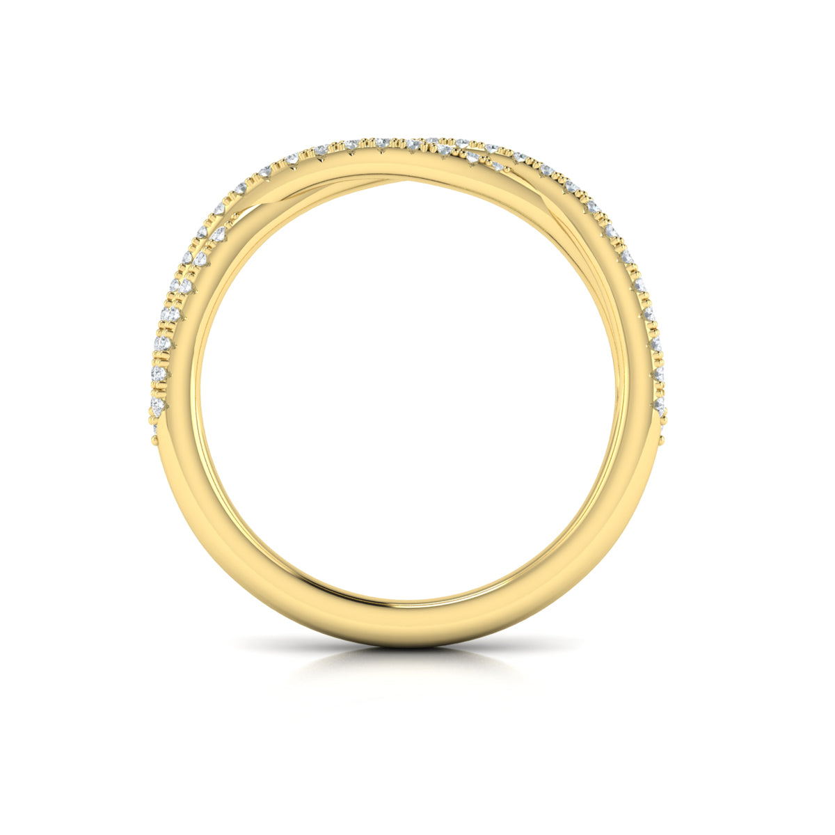 14kt Yellow Gold 0.28ct Diamond Stackable Wedding Band
