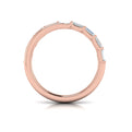 18kt Rose Gold Diamond Womens Stackable Wedding Band