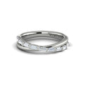 14K White Gold Diamond Stackable Wedding Band