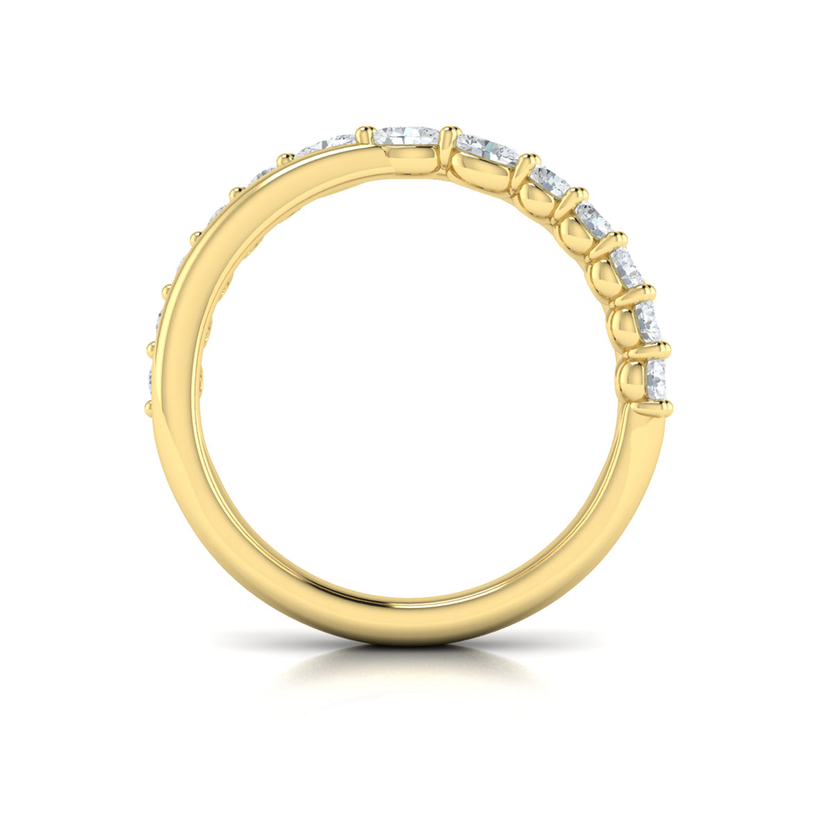 14kt Yellow Gold Diamond Stackable Wedding Band