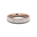 14kt Rose Gold Diamond Womens Stackable Wedding Band