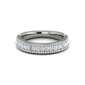 14K White Gold Diamond Stackable Wedding Band