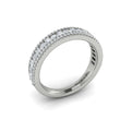 14K White Gold Diamond Stackable Wedding Band