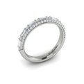 14K White Gold Diamond Stackable Wedding Band