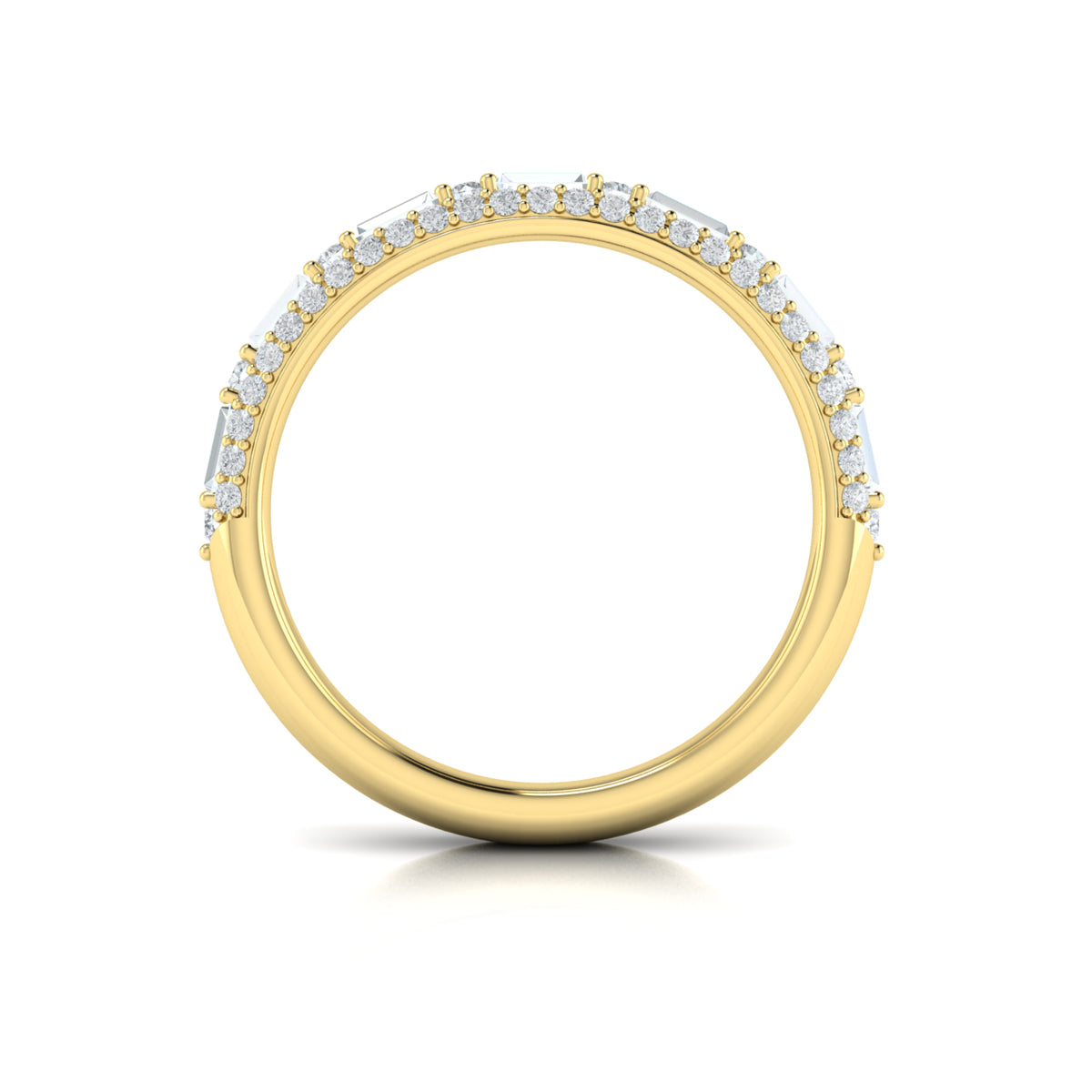 18kt Yellow Gold Diamond Stackable Wedding Band