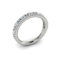 14K White Gold Diamond Stackable Wedding Band