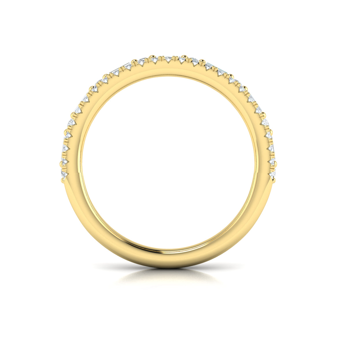 14kt Yellow Gold Diamond Stackable Wedding Band