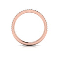 14kt Rose Gold Sapphire Womens Stackable Wedding Band