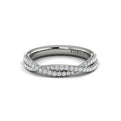 14K White Gold Diamond Stackable Wedding Band
