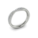 14K White Gold Diamond Stackable Wedding Band